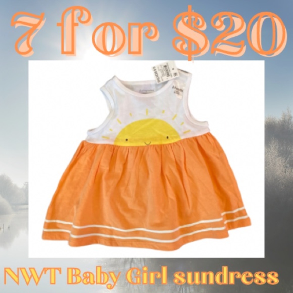 💘7 for $20 or 3/$10💘 NWT Sunshine Cotton baby girl Dress